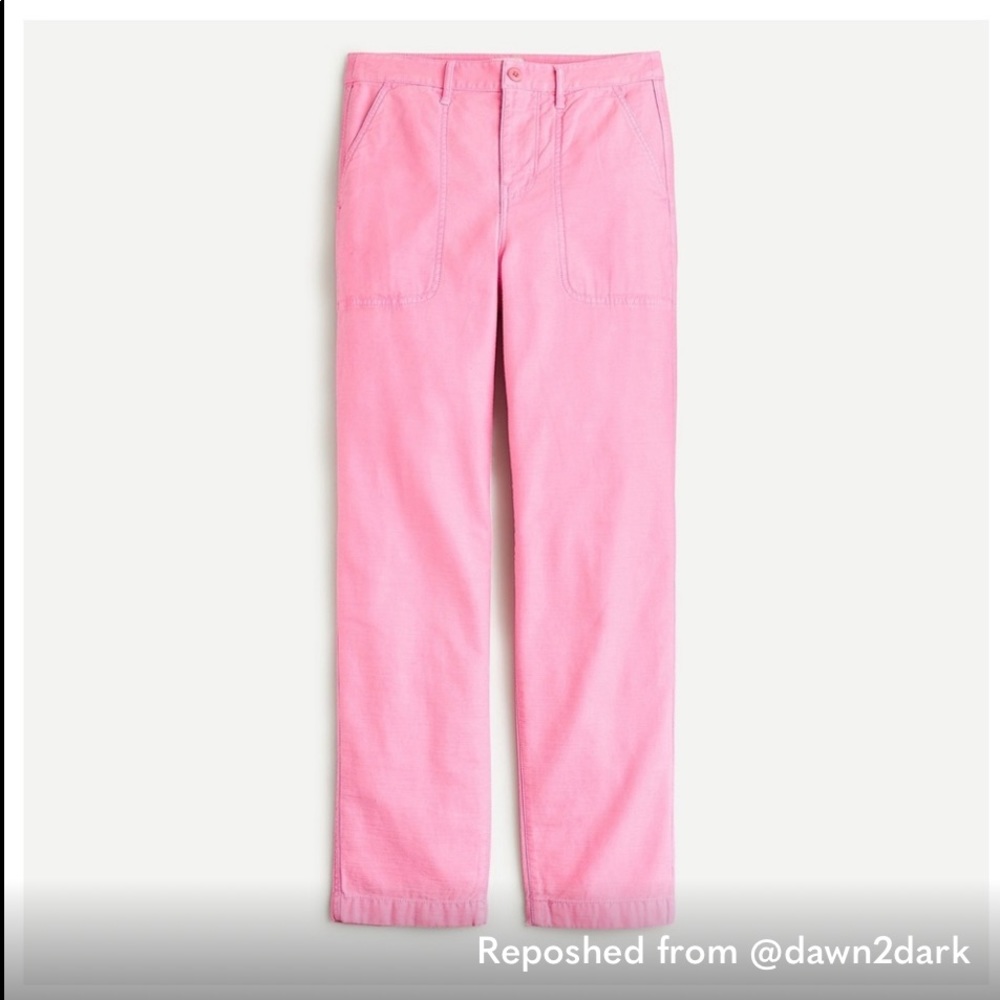 NWT, J. CREW Garment-dyed Foundry pant, size 6